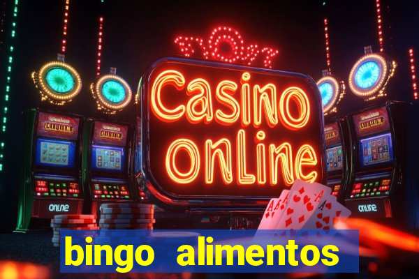 bingo alimentos para imprimir